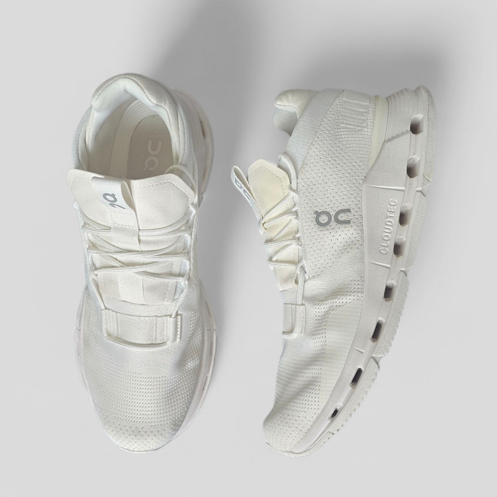 On Running Cloudnova White Sneakers - Picture 3 of 10